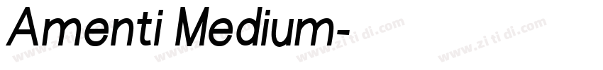 Amenti Medium字体转换